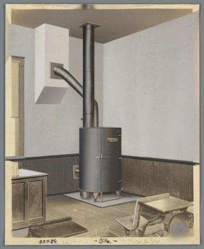 Stove in a Classroom, Produced by Arbogast System Heating Company