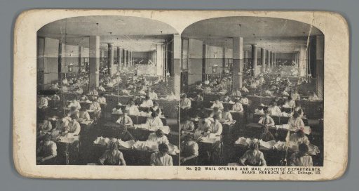 View of the post office department of Sears, Roebuck & Co.