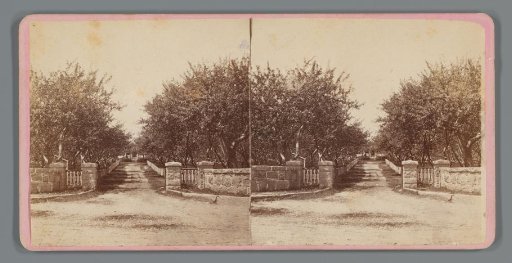 View of the driveway of a villa in Rockport, Massachusetts