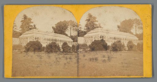 Advertisement for an orangery, designed by architect James Cranston