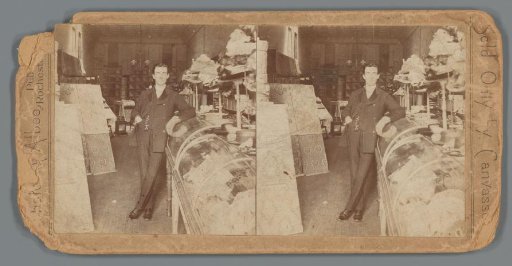 Portrait of Herman R. White, seller of interior decorations in Bradford, Pennsylvania
