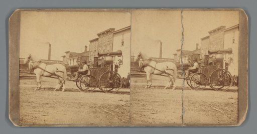Advertisement with a portable agricultural machine, produced by H. King & Son in Corry, Pennsylvania