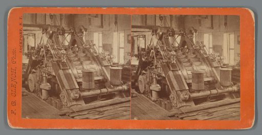 View of a water supply machine, produced by Holly Manufacturing Company in Lockport, New York