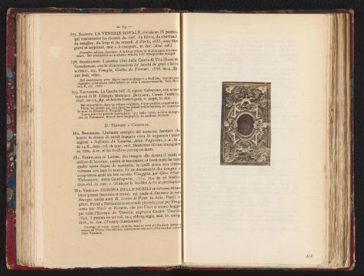 Photographic reproduction of the book cover of the second part of Cicero's Philosophicorum from 1551