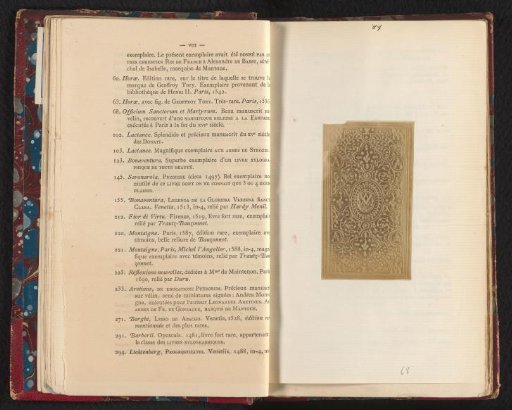 Photographic reproduction of the book cover of Officium Sanctorum et Martyrum from the sixteenth century