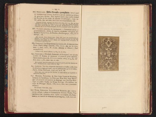 Photographic Reproduction of the Book Cover of Caesarum Vitae post Suetonium Tranquillum conscriptae from 1551