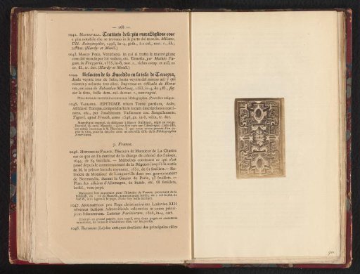 Photographic reproduction of the book cover of "Sallustii (Crispi) de L. Sergii Catilinae conjuratione ac Belllo Iurguthino Historiae", 1551