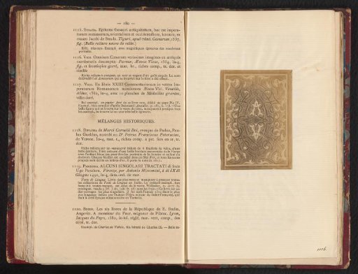 Photographic reproduction of the book cover of "Omnium Caesarum verissimae imagines ex antiquis numismatis desumptae", 1554