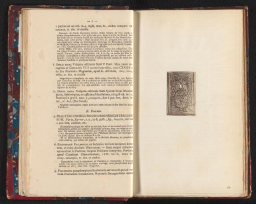 Photographic reproduction of the book cover of Liber Psalmorum (...) from 1541