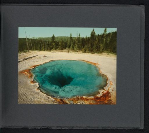 View of the Morning Glory Pool in Yellowstone National Park
