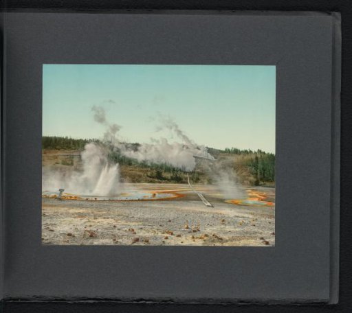 View of the Norris Geyser Basin in Yellowstone National Park