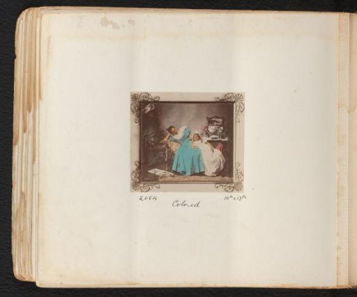 Portrait of an unknown young seated woman and a young child