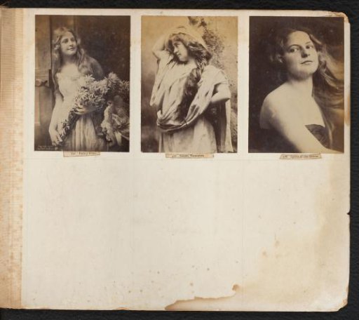 Three portraits of an unknown young woman