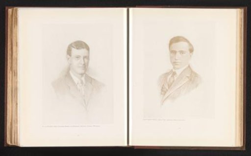 Reproduction of a retouched photographic reproduction with a portrait of Matthew Woll