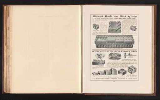 Advertisement for printing materials by The Warnock-Tower Company, Chicago
