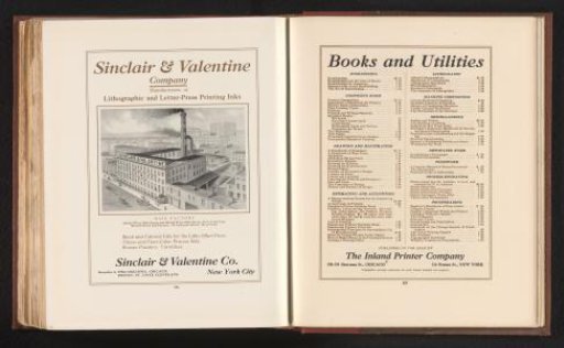 Advertisement for the Sinclair & Valentine Company, New York