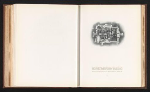 Reproduction of a watercolour drawing of a mechanical part