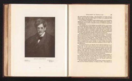 Reproduction of a painted portrait of Alfred Stieglitz by William Merritt Chase