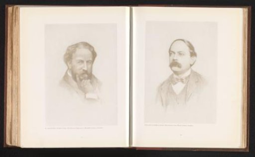 Reproduction of a retouched photographic reproduction with a portrait of William Gamble