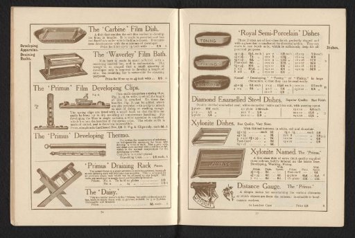 Trays for developing film