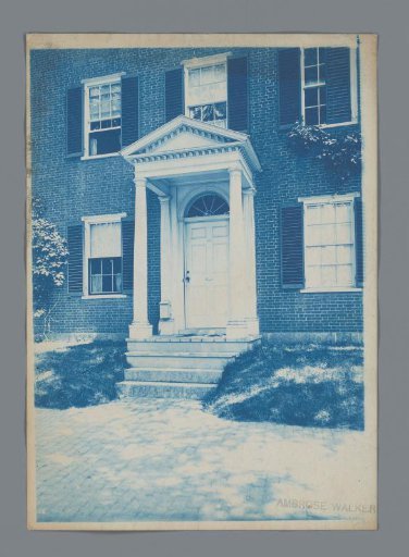 Facade with door and stairs