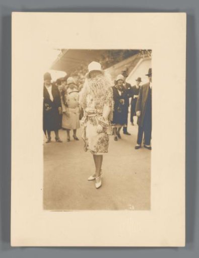 Woman on a racecourse (?)