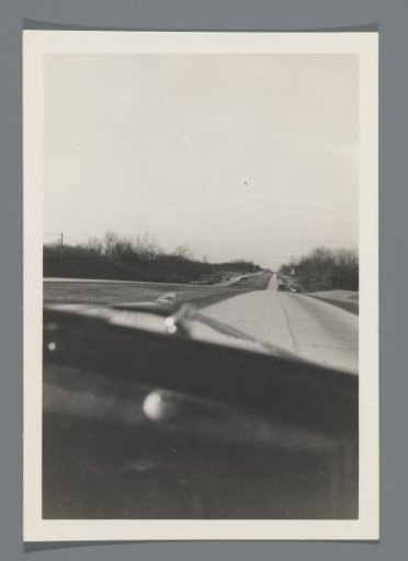 View from a moving car