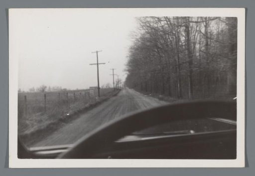 View from a moving car