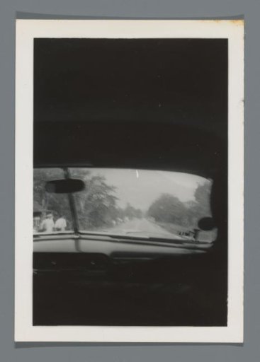 View from a moving car