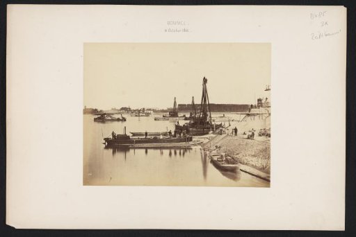 Bridge under construction, Zaltbommel, 16 October 1866