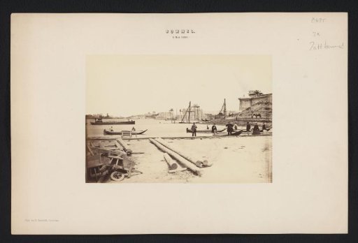 Bridge under construction, Zaltbommel, 5 May 1868