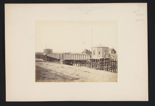 Railway bridge over the North Holland Canal in the polder Het Koegras, 1865