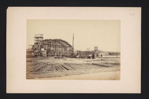 Bridge over the Oude Maas, Dordrecht, under construction, September 1871