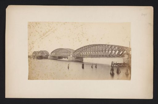 Railway bridge over the Oude Maas between Dordrecht and Zwijndrecht, 1872