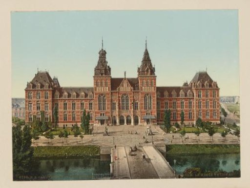 View of the Rijksmuseum in Amsterdam