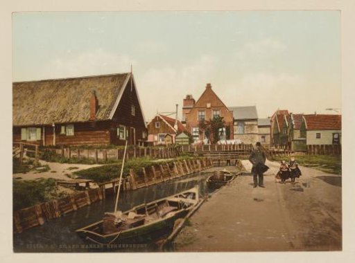 View of the Church Neighborhood in Marken