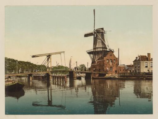 View of the Catharijne Bridge in Haarlem
