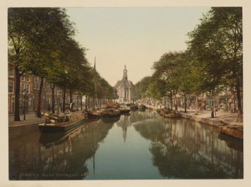 View of the Turfmarkt and the New Church in The Hague