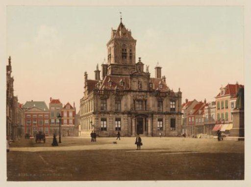 View of the Town Hall in Delft
