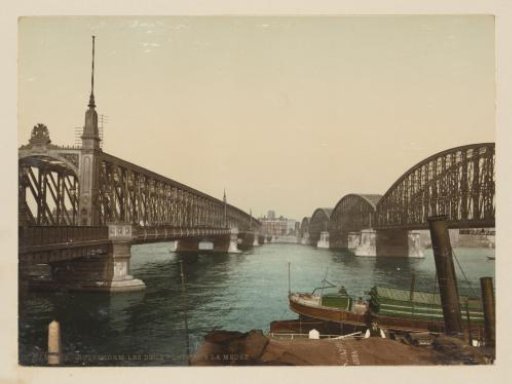 View of the Willemsspoorbrug in Rotterdam