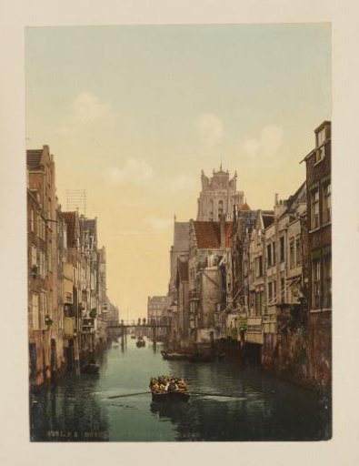 View of the Voorstraatshaven in Dordrecht
