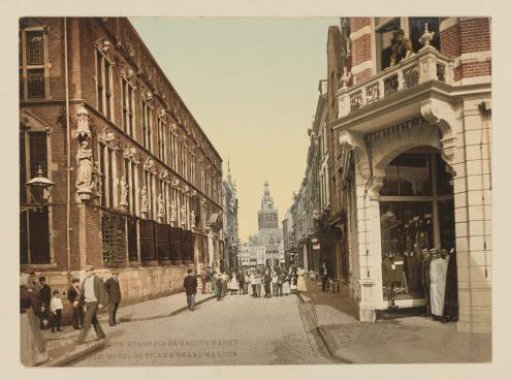 View of the Grote Markt and the Town Hall in Nijmegen