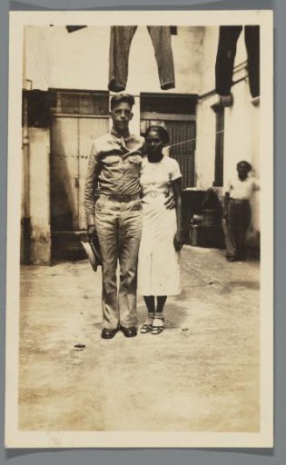 Snapshot portrait of a man and woman