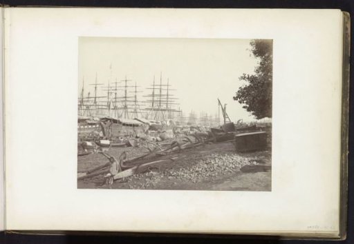 Quay with ships and anchors, Kolkata, West Bengal, India