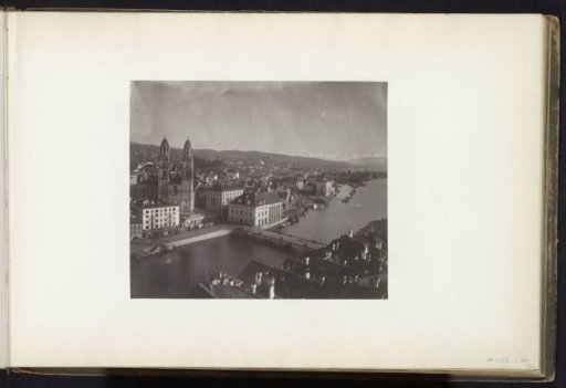 View of Zurich with the Grossmünster on the left