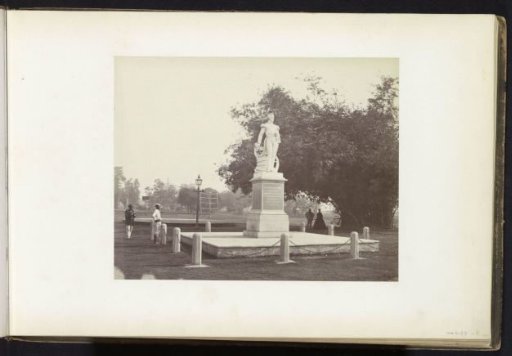 Statue of Sir William Peel in the Eden Gardens at Kolkata, West Bengal, India