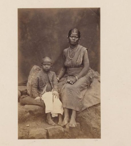 Portrait of an unknown woman with a child, Colombo, Sri Lanka