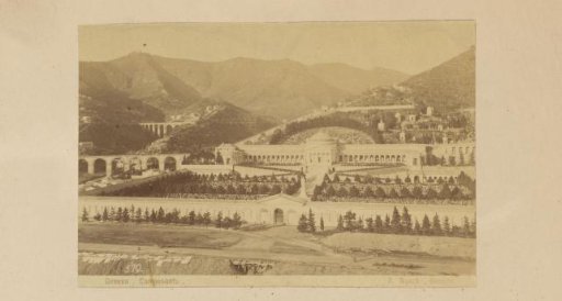 View of the Camposanto in Genoa