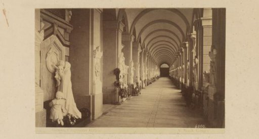 Gallery in the Camposanto in Genoa