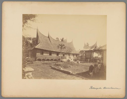 Houses in a village near Bukittinggi, West-Sumatra